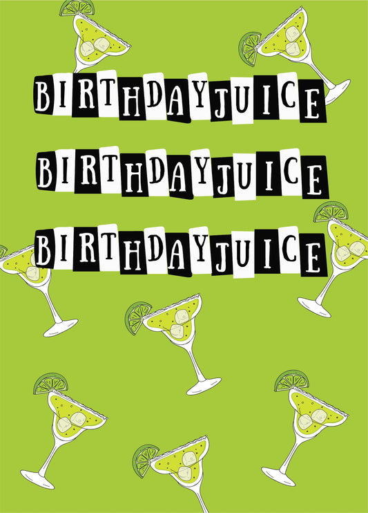 Birthday Juice - Beetlejuice Themed Birthday Card