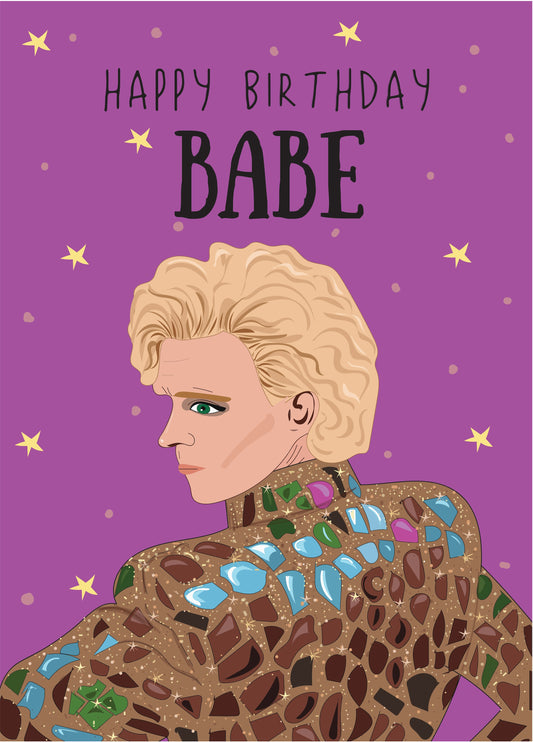 Happy Birthday Babe - Labyrinth Themed Birthday Card