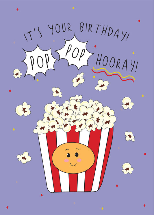 Pop Pop Hooray - Happy Birthday