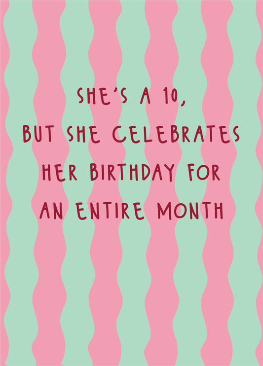 She's A 10 - Happy Birthday