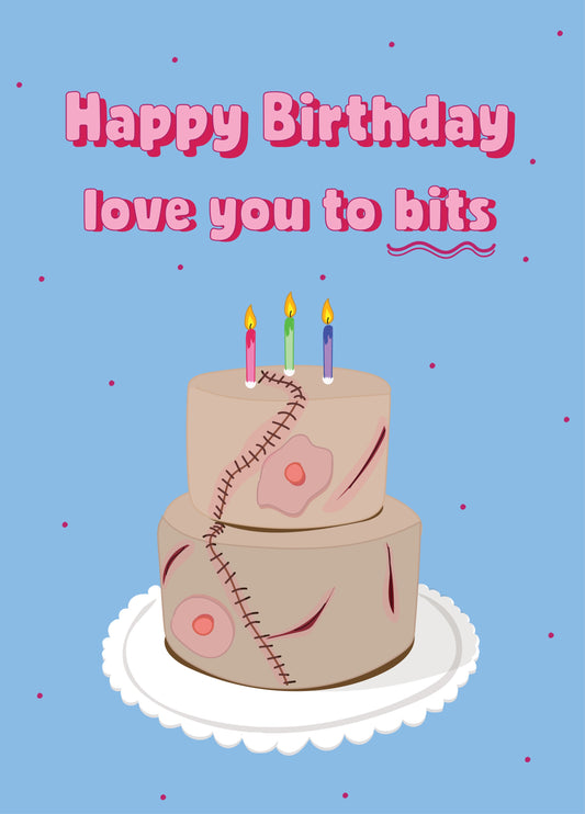 Love You To Bits - Ed Gein Birthday Card