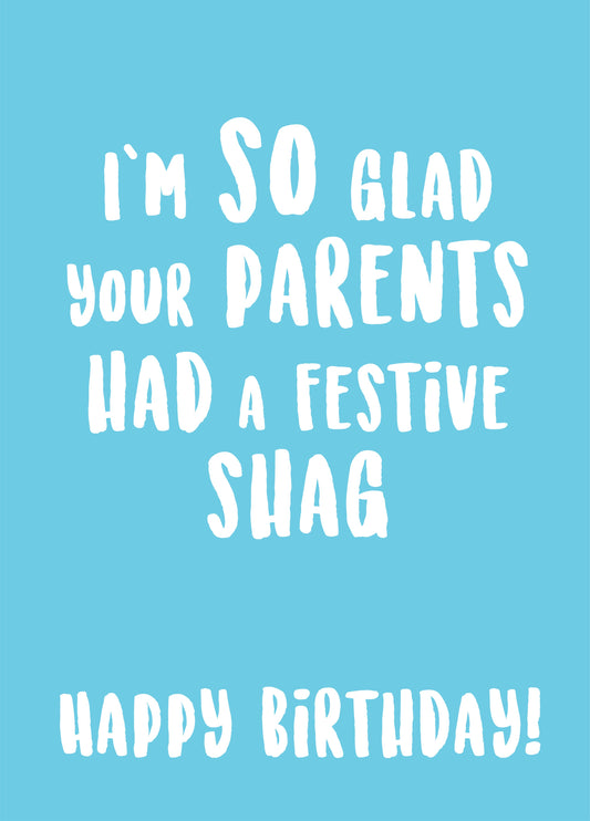 Festive Shag Card
