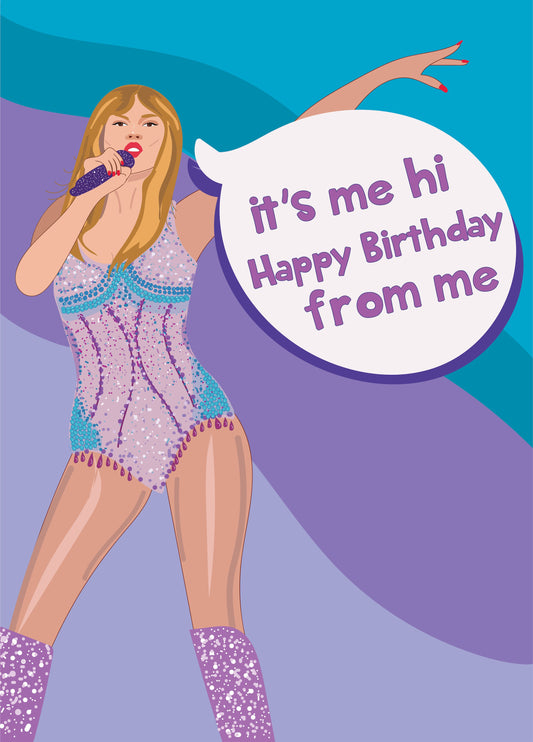 Taylor Swift Happy Birthday Card