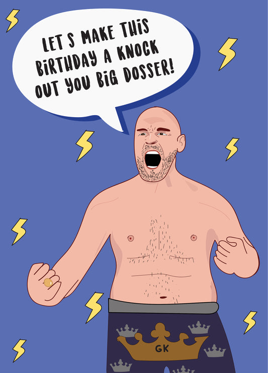Tyson Fury - Happy Birthday Card