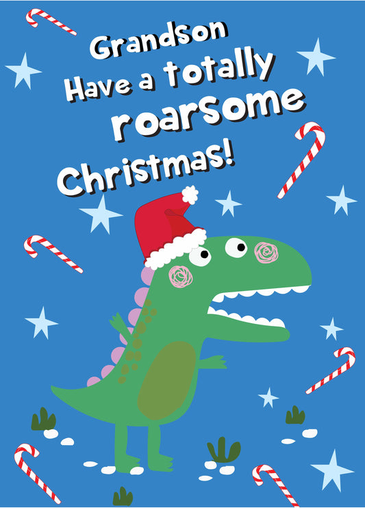 Merry Christmas Grandson Card