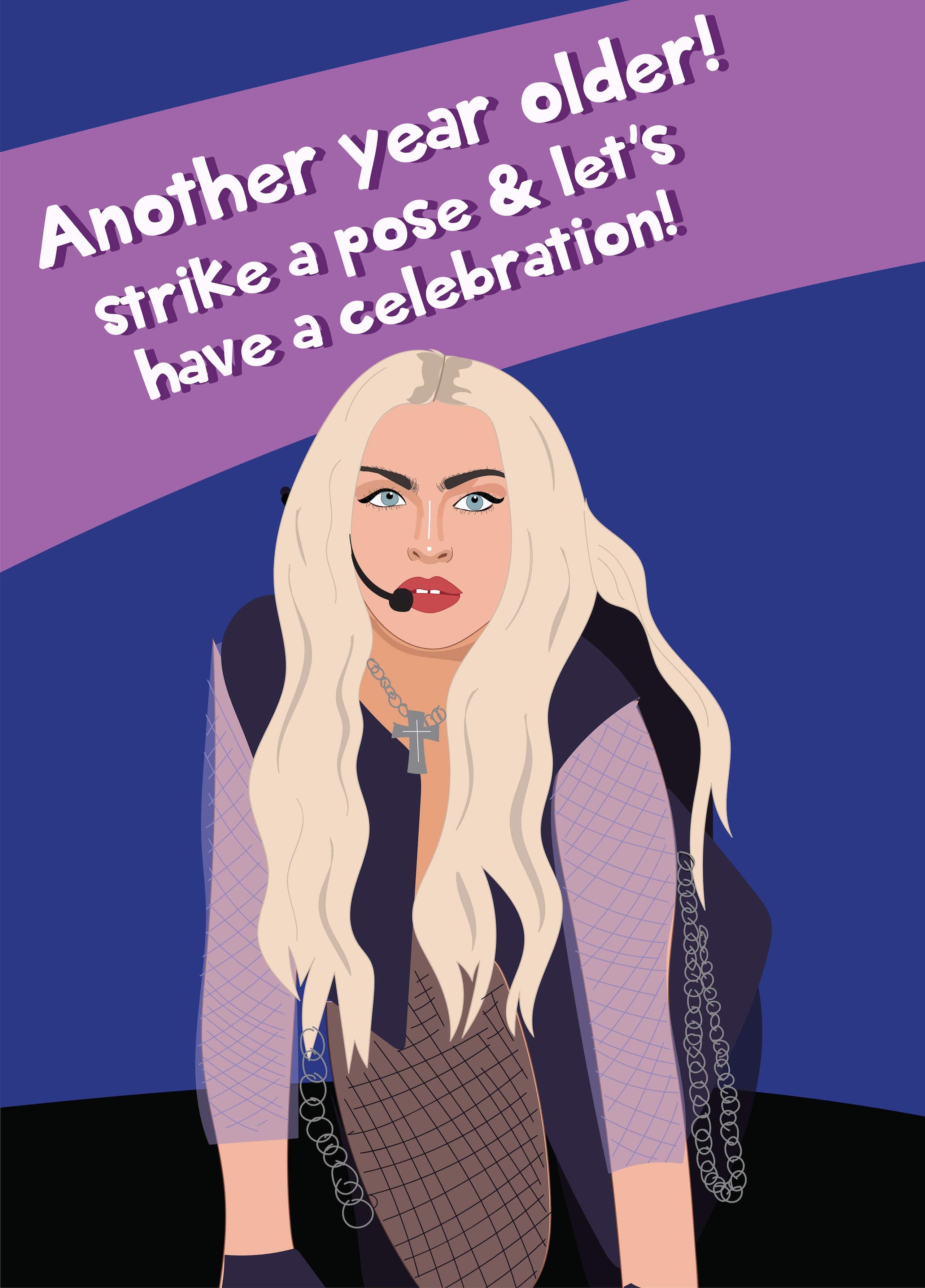 Strike A Pose - Madonna Birthday Card – Scribbler Cards &amp; Gifts