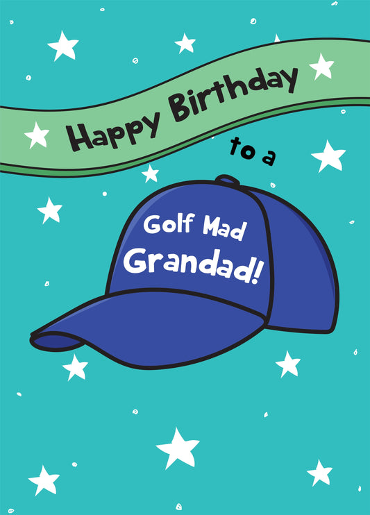 Golf Mad Grandad Card