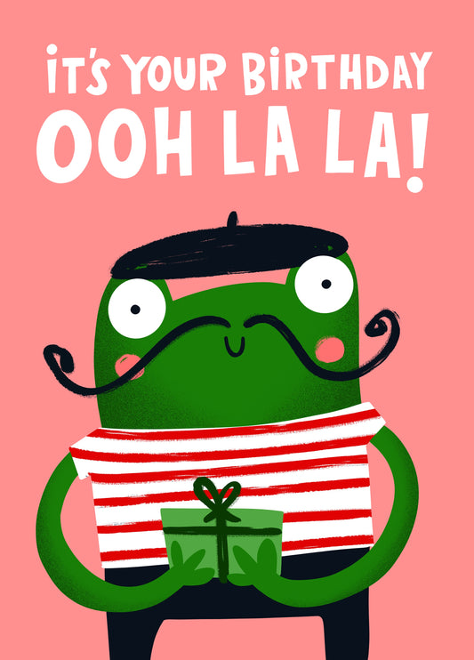 French Frog Card
