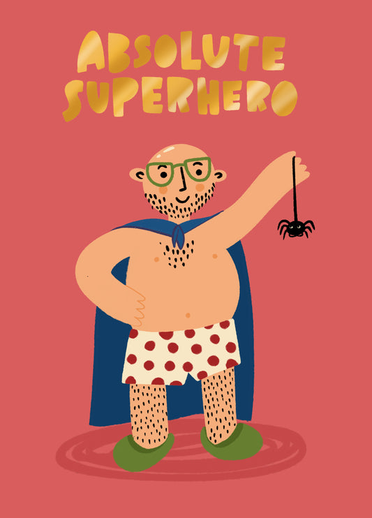 Superhero Dad Card