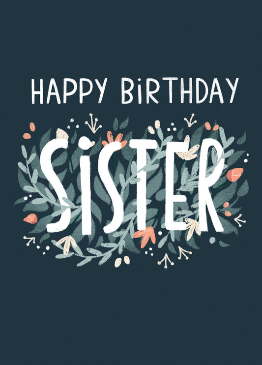 Sister Birthday Floral Card