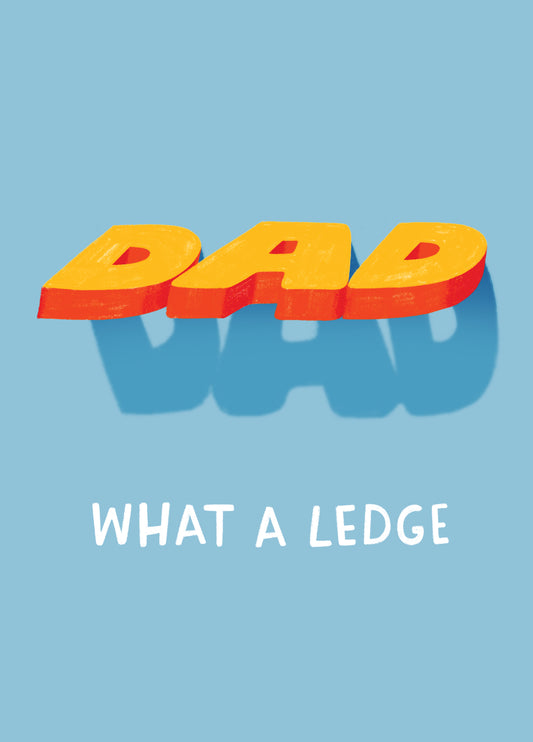 Ledge Dad Funny Father's Day Card
