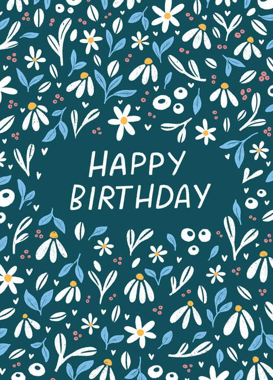 Floral Birthday Card
