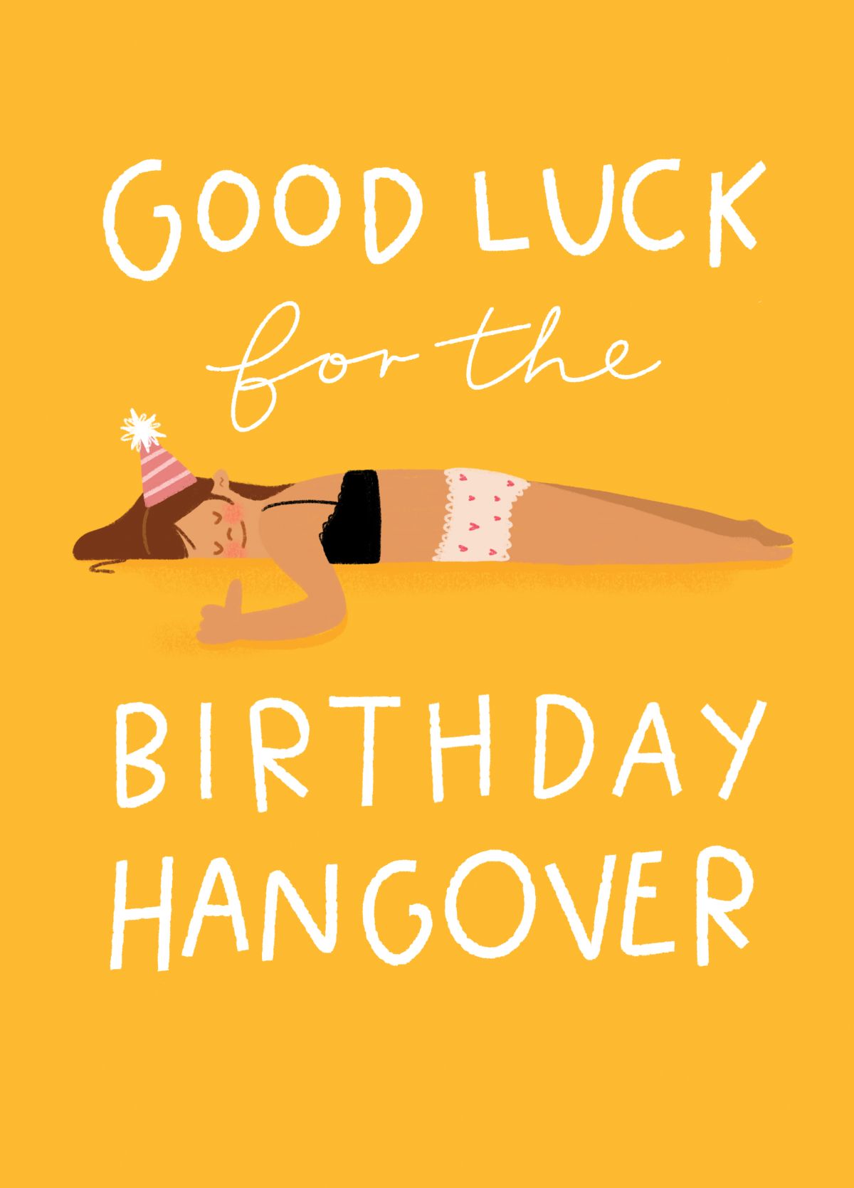 Funny Hangover Birthday Card For Her