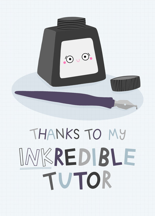 Thank You Tutor Card