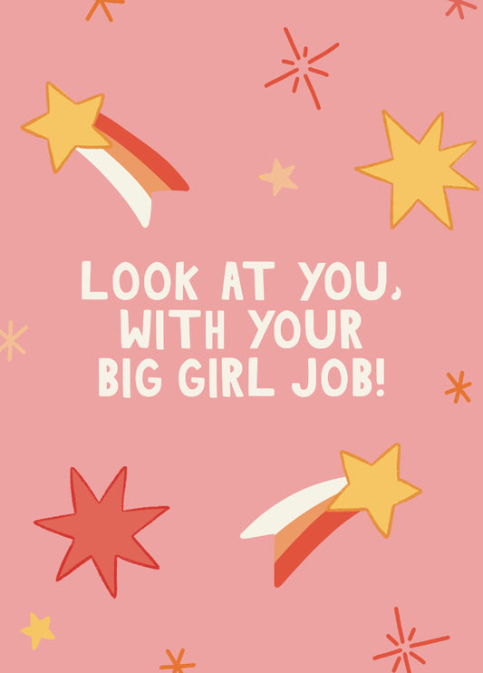 Big Girl Job New Job Card
