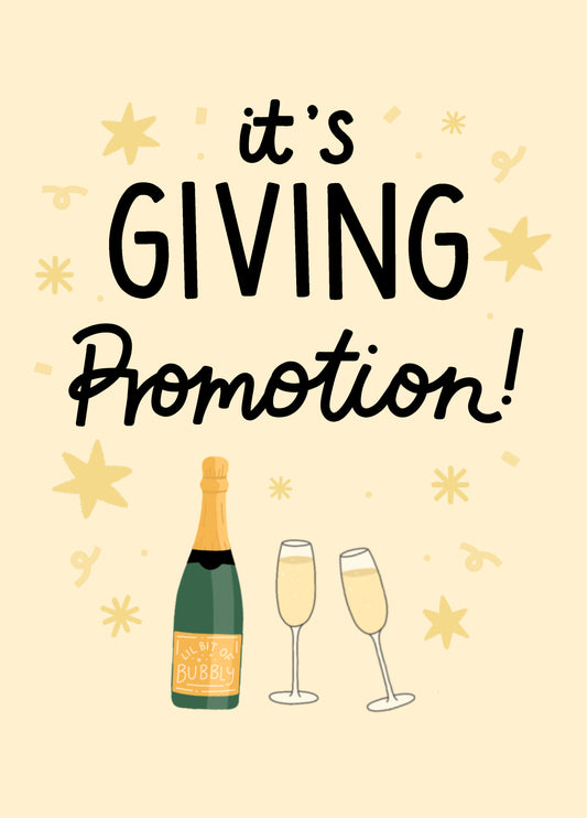 It's Giving Promotion!