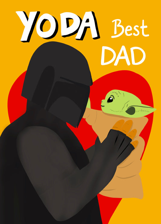 Yoda Best Dad Card