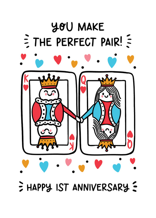1st Anniversary Card - Paper Anniversary