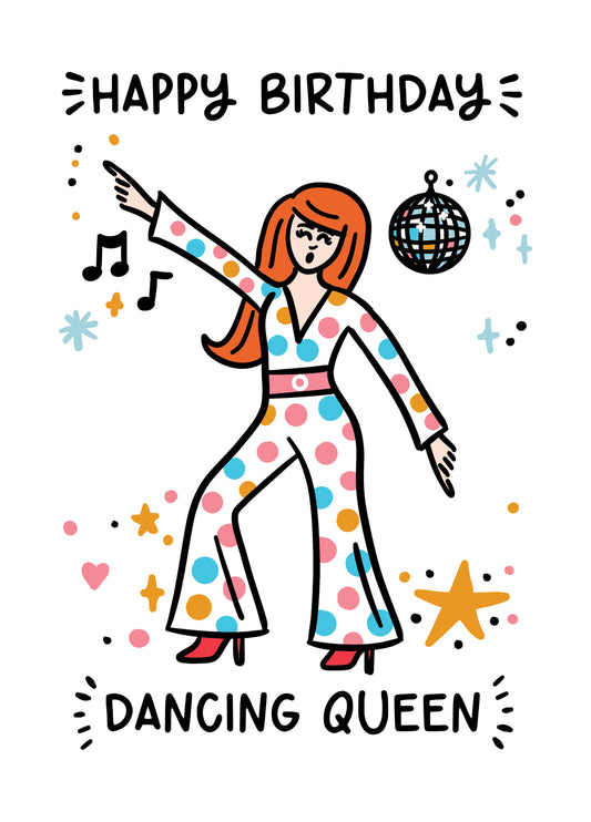 Dancing Queen Birthday Card