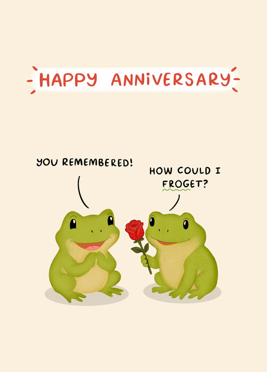 How Could I Forget - Cute Anniversary Card
