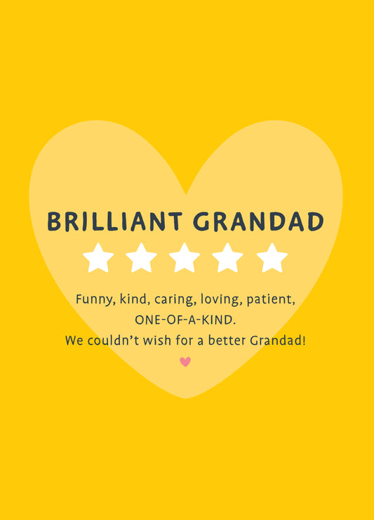 Five Star Grandad Card