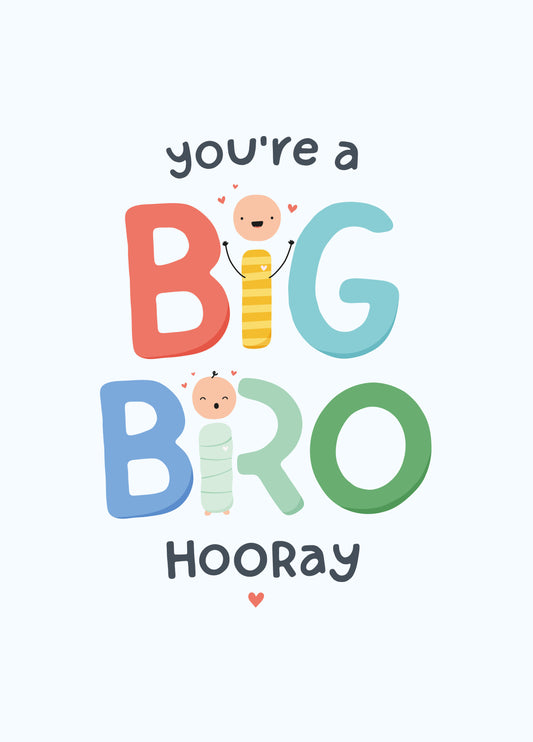 Big Brother New Baby Card