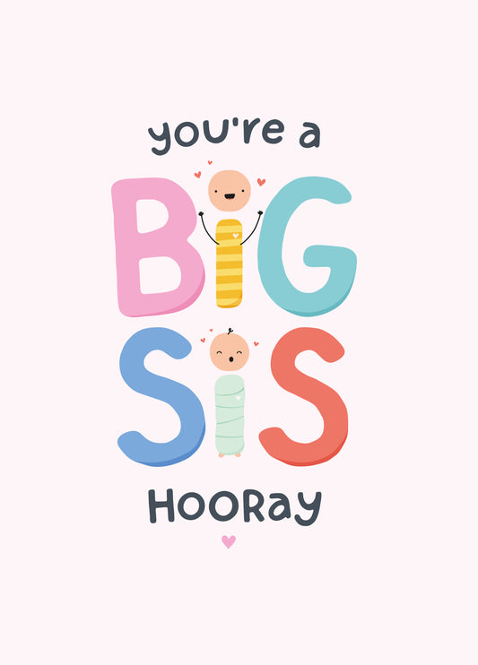 Big Sister New Baby Card