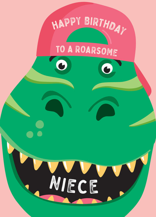 Roarsome Niece Birthday Card