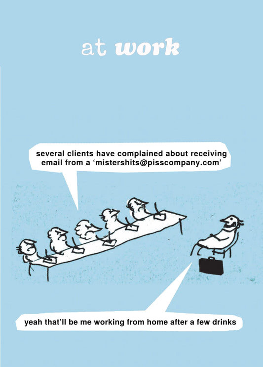 Working From Home Card