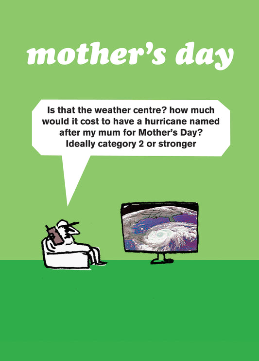 Hurricane Mum Card