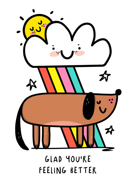 Glad You're Feeling Better Card