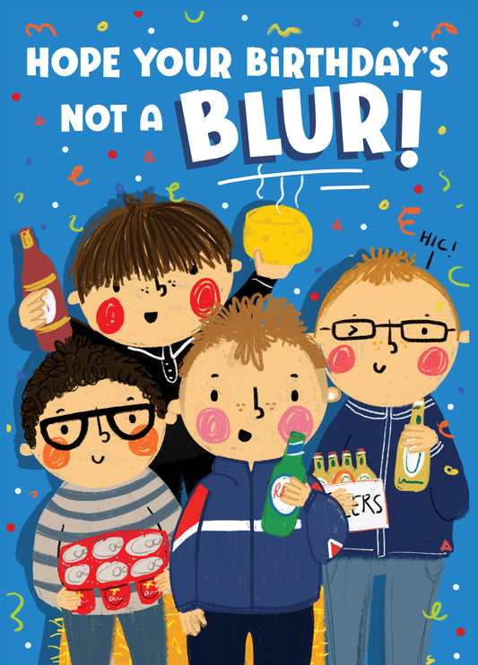 BLURRY BIRTHDAY Card