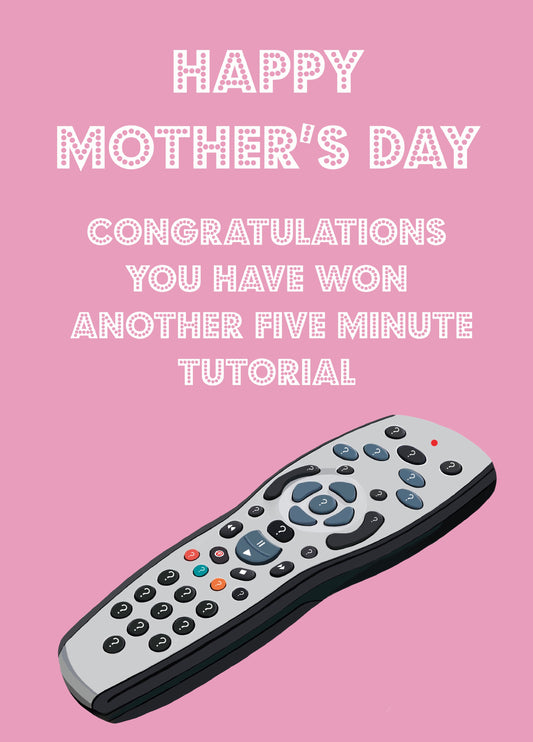 Congratulations Mum, You Have Won Card