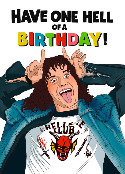 Stranger Things Birthday Card