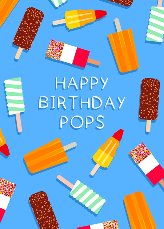 Happy Birthday Pops Card