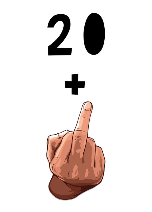 Flip The 21st Birthday Card