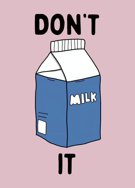 Get Well And Don't Milk It Card
