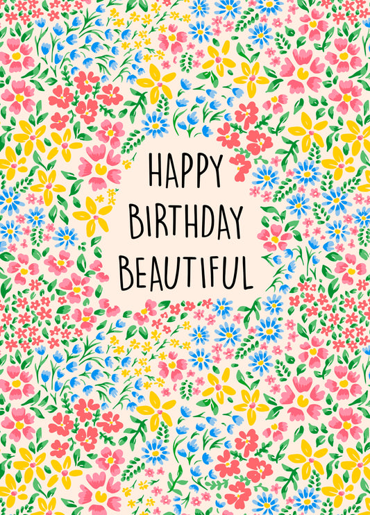 Happy Birthday Beautiful Card