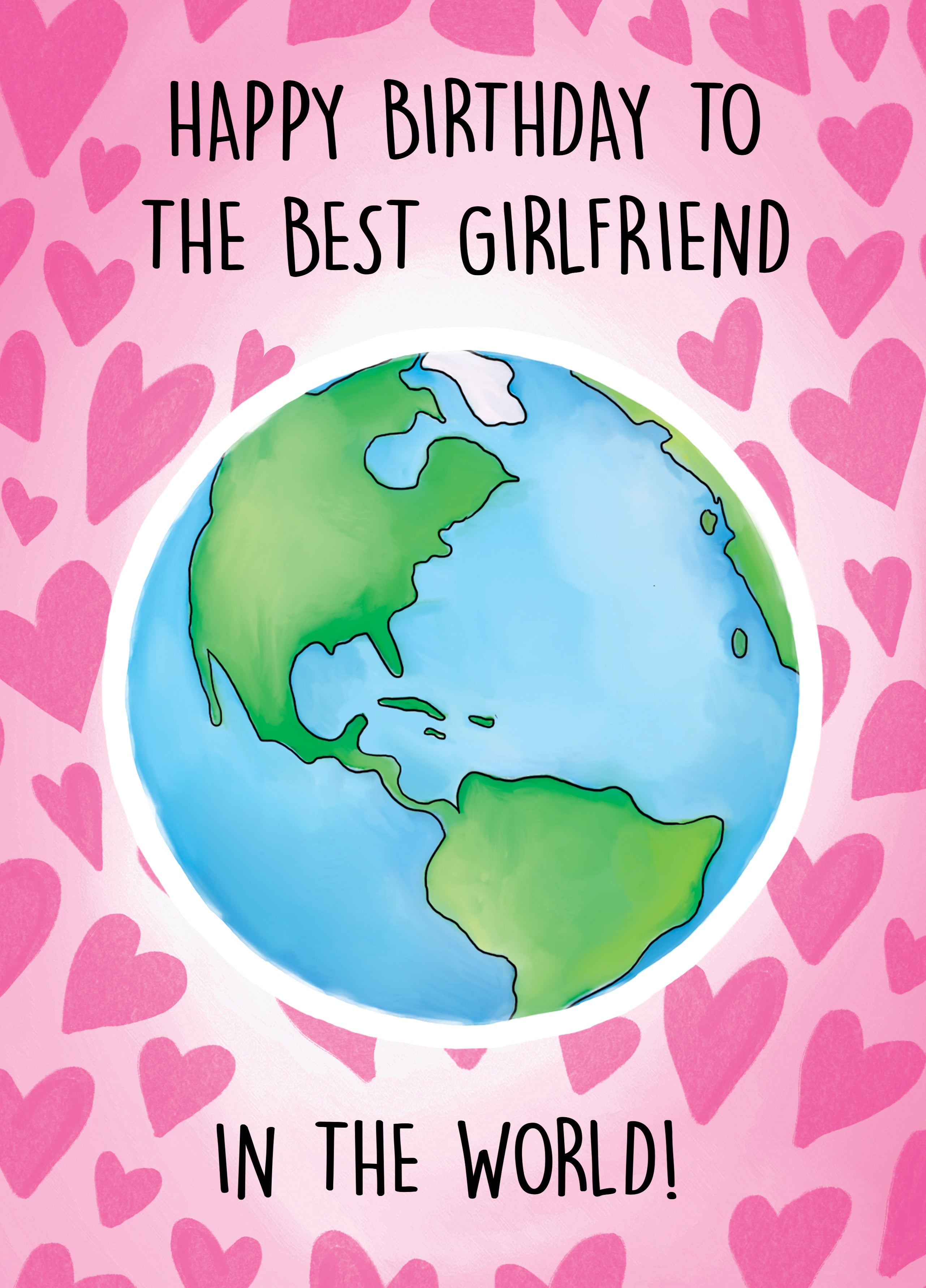 Happy Birthday Girlfriend Card Scribbler Cards & Gifts