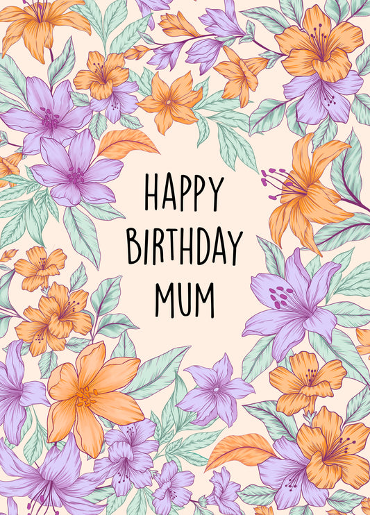 Happy Birthday Mum Card