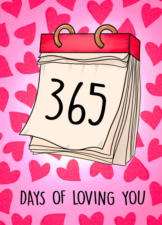 365 Days Of Loving You Card
