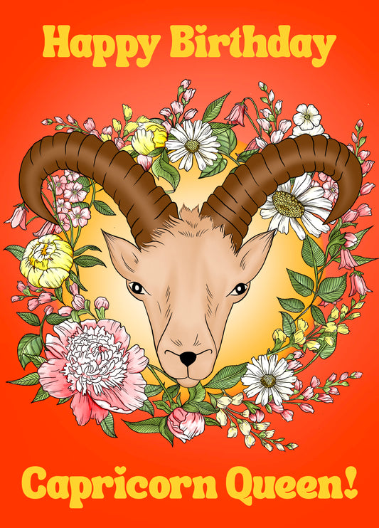CAPRICORN QUEEN! Card