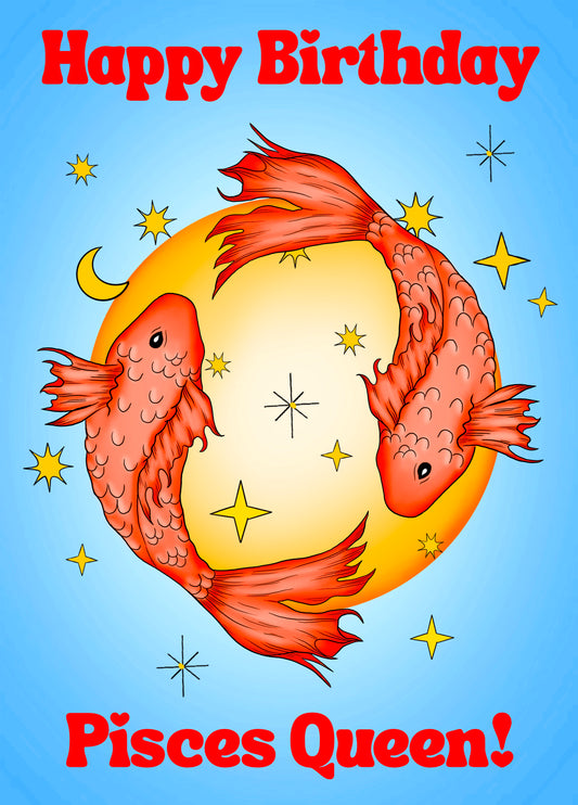 PISCES QUEEN! Card