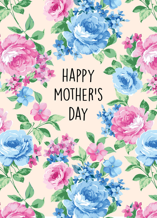 Pretty Floral Mothers Day Card