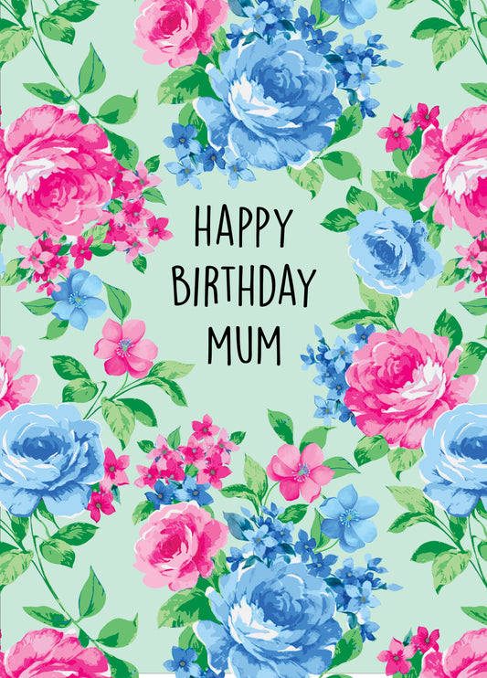 Gorgeous Floral Birthday Card For Mum
