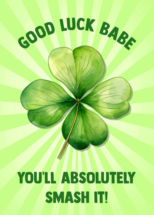 Good Luck Babe!