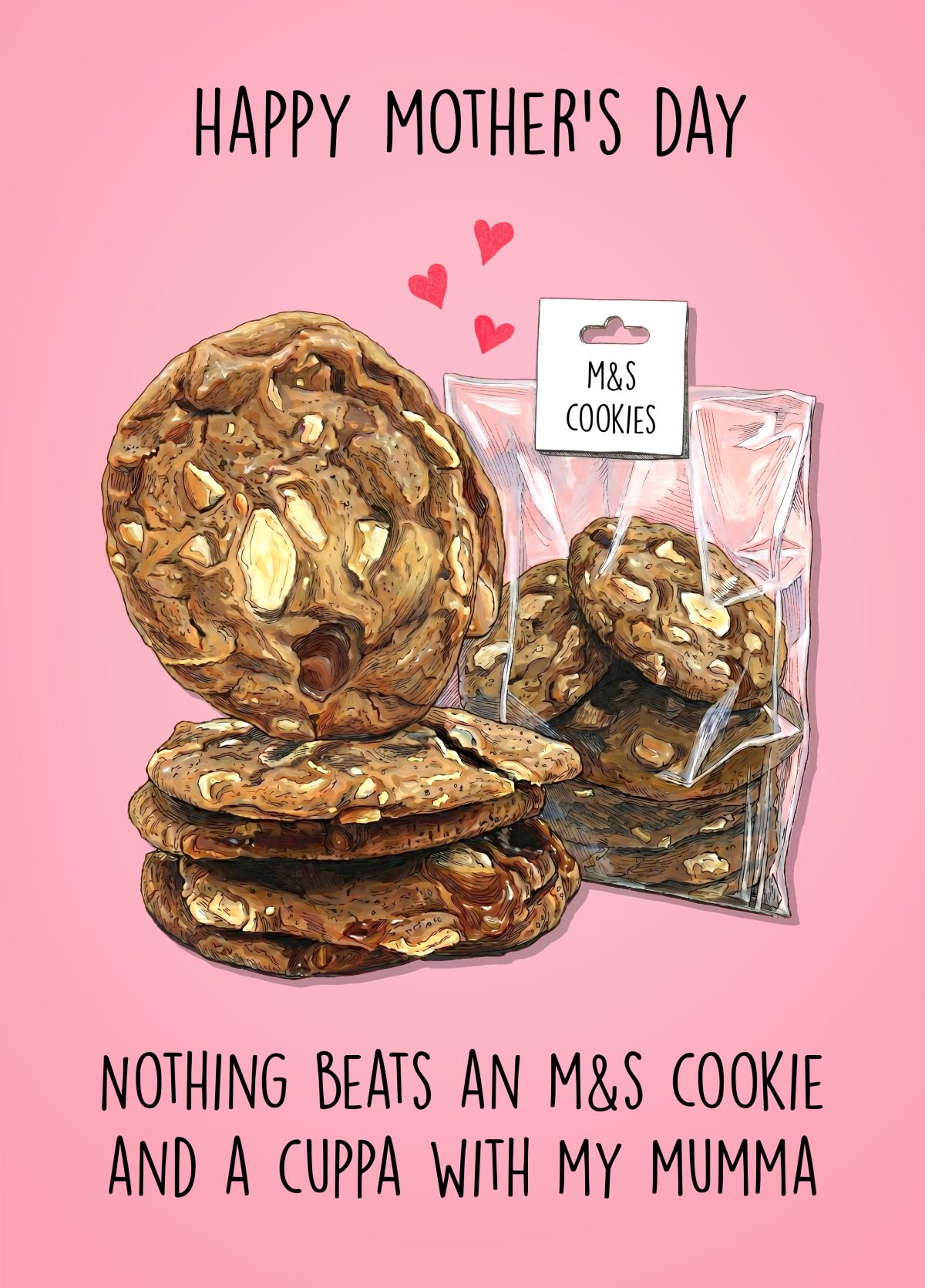 M&S Cookies Mother's Day Card