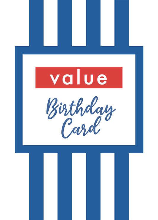 Supermarket Value - Funny Birthday Card