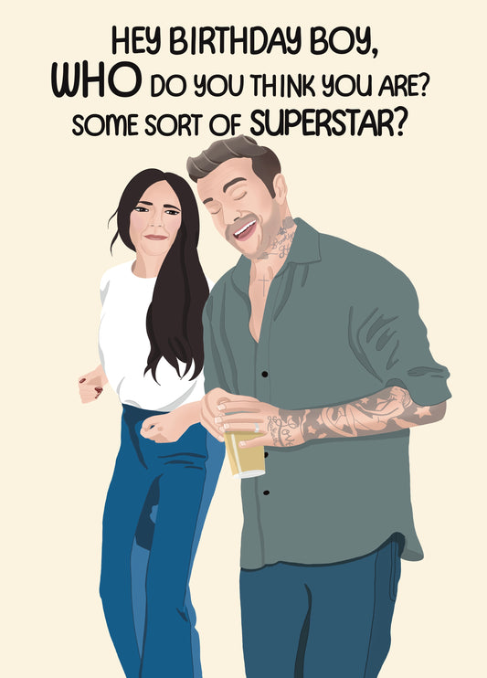 The Beckhams - Birthday Boy Card