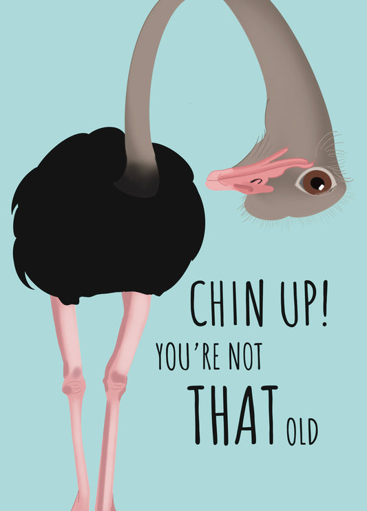 Funny Ostrich Greeting Card - For A Special Birthday